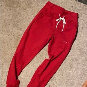 Women’s NVGTN Red Joggers XS